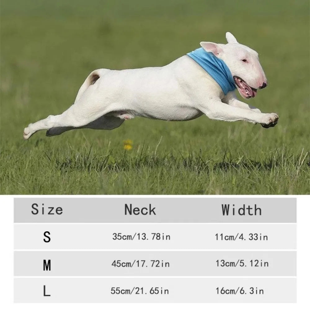 Pet Cooling Towel Scarf with Leash Hole | Dog Ice Collar Dog Cooling Scarf Richie's