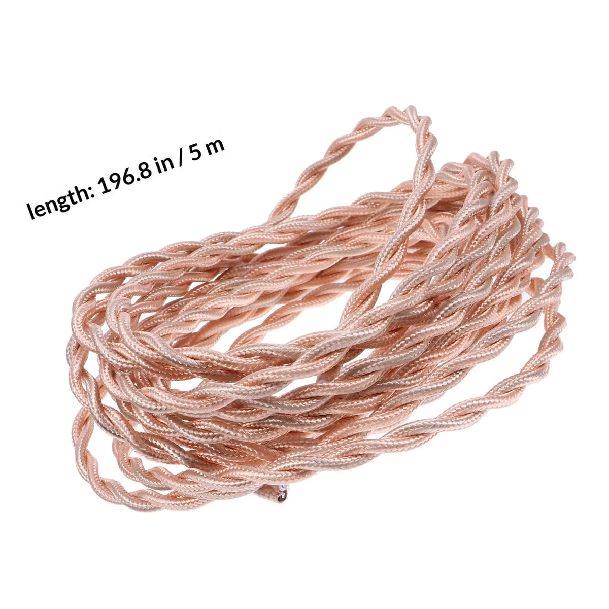 Fabric Cloth Covered Twisted Copper Lamp Wire 5m – Vintage Cord Fabric Lamp Cord Richie's