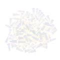 100-Pack Syringe Tip Caps Luer Lock Dispensing Needle Plugs Syringe Tip Caps Richie's 100Pcs White