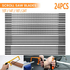 15/24 PCS Scroll Saw Blades Kit – Wood Plastic Foam DIY Scroll Saw Blades Richie's