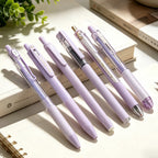 6-Pack Purple Aesthetic Gel Pens 0.5mm Fine Point Black Ink Gel Pen Set Richie's