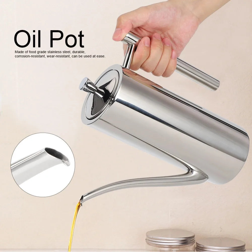 304 Stainless Steel Oil Dispenser Bottle 500ml/700ml – Olive Cruet Oil Dispenser Bottle Richie's