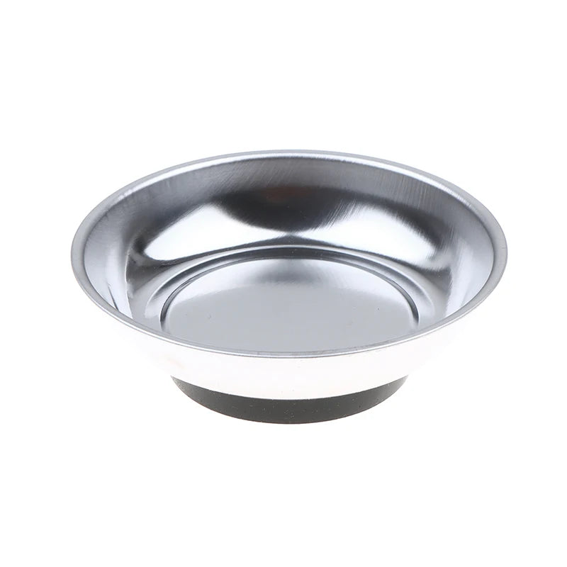 Stainless Steel Magnetic Parts Bowl 4" & 6" | Bolts Nuts Screws Magnetic Parts Tray Richie's Round 4Inch