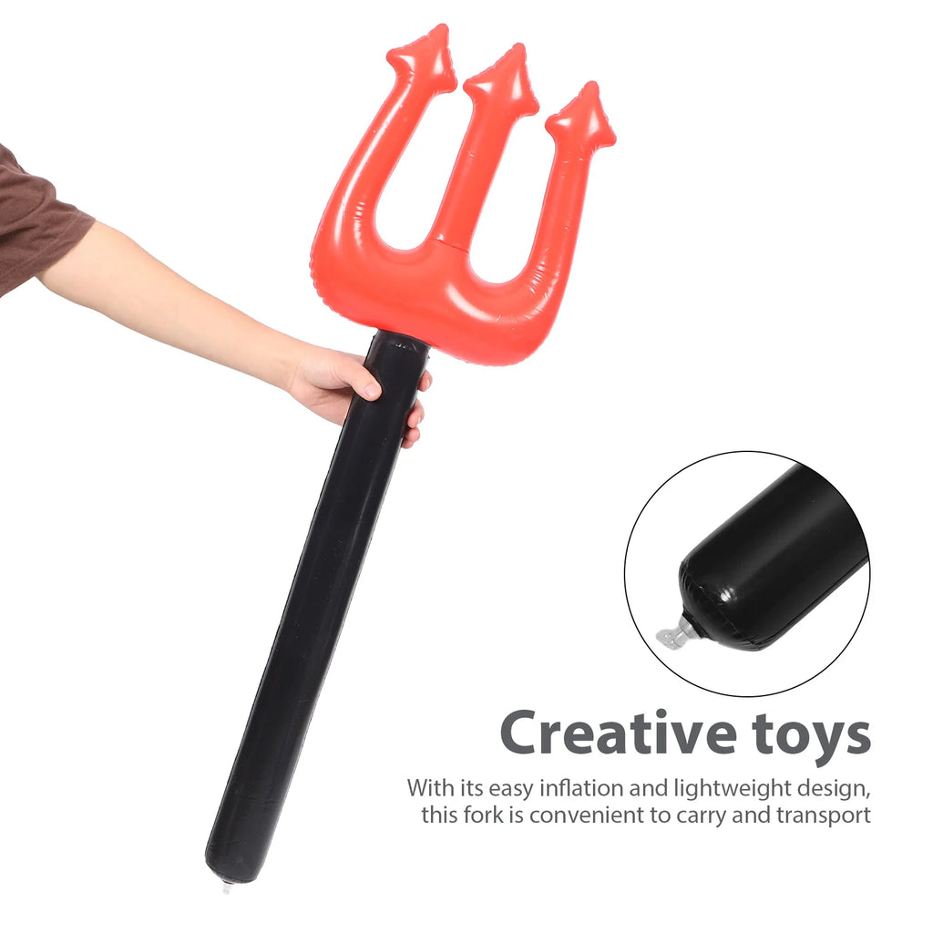 Inflatable Devil Fork Red PVC Halloween Cosplay Party Prop Costume Party Prop Richie's other