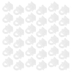 200Pcs White Plastic Curtain Track Hooks & Rail Gliders Curtain Track Gliders Richie's