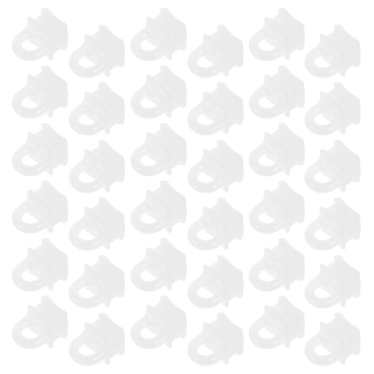 200Pcs White Plastic Curtain Track Hooks & Rail Gliders Curtain Track Gliders Richie's