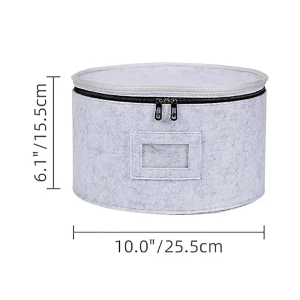 Zippered Felt Storage Bag – Multi-Use Home Organizer Bucket Felt Storage Organizer Richie's L