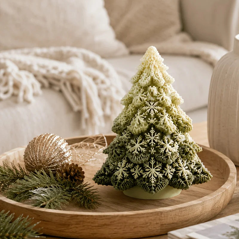 Christmas Tree Snowflake Silicone Mold for DIY Candles & Crafts Silicone Craft Mold Richie's