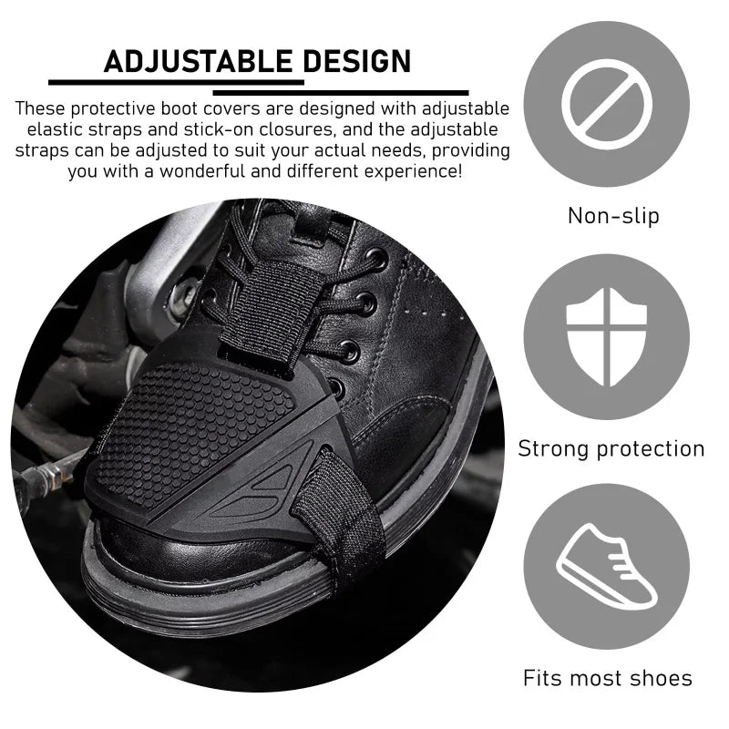 Motorcycle Shifter Pad Rubber Boot Cover – Universal Shoe Protector Motorcycle Shoe Cover Richie's