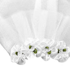White Tulle Dog Bridal Veil – Lace Floral Pet Headdress Pet Bridal Veil Richie's