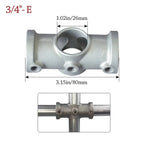 Aluminum Alloy Pipe Fitting Connector 1/2" & 3/4" Corner Elbow Pipe Fitting Connector Richie's 3-4--- E