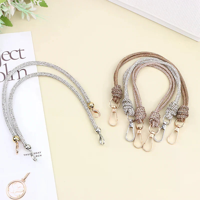 Rhinestone Handbag Chain Strap Loop Knot DIY Bag Accessory Handbag Chain Strap Richie's