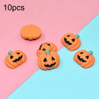 Halloween Mini Resin Pumpkin Charms – Flatback DIY Craft Decor Resin Craft Charms Richie's 10pcs