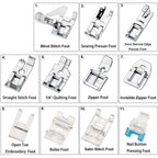 11-Piece Sewing Machine Presser Foot Set | Stainless Steel Presser Foot Set Richie's