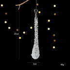 Acrylic Ice Drop Christmas Hanging Ornaments – Clear Pendants Christmas Ornaments Richie's B