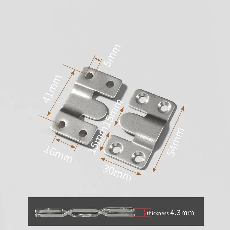 10pcs Flush Mount Brackets Interlock Hanging Buckle Frame Hooks Picture Frame Hooks Richie's