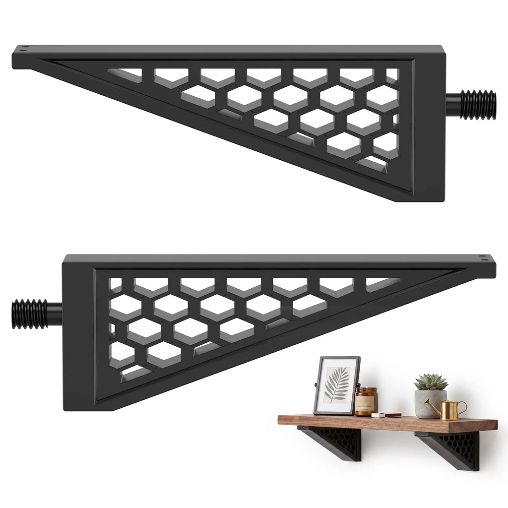 2Pcs ABS Triangular Shelf Brackets – Shed & Garage Organizer Shelf Bracket Set Richie's