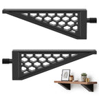 2Pcs ABS Triangular Shelf Brackets – Shed & Garage Organizer Shelf Bracket Set Richie's