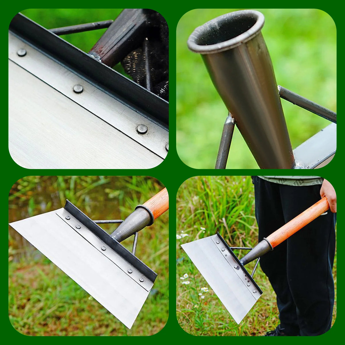 Heavy Duty Garden Shovel & Spade 25/27/30cm with Gloves Garden Shovel Spade Richie's