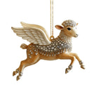 Rhinestone Goat Hanging Ornament – Acrylic Festive Pendant Christmas Ornament Richie's 10