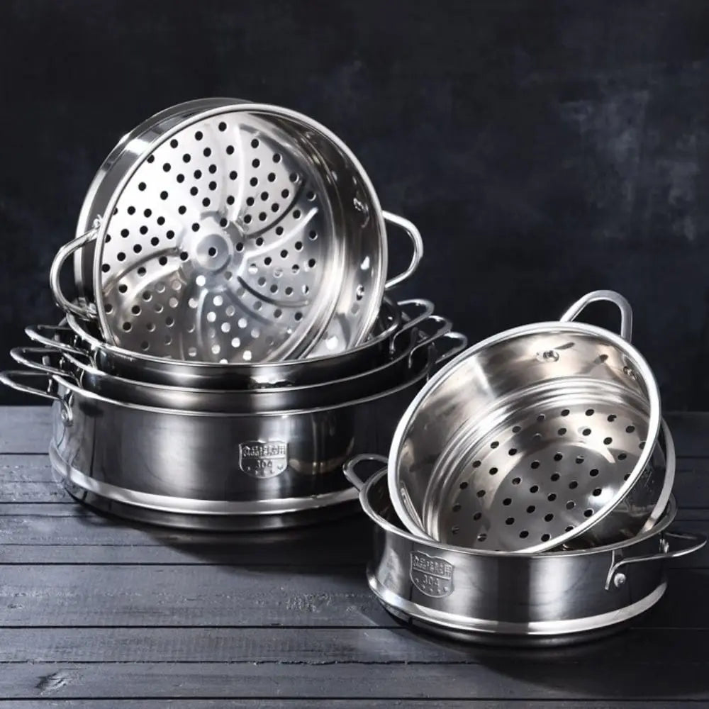 304 Stainless Steel Steamer Basket with Handles – Multi-Size Steamer Basket Richie's