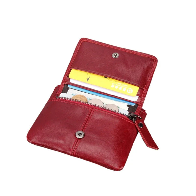 Genuine Leather Women's Card Holder Money Clip Wallet Leather Wallet Richie's