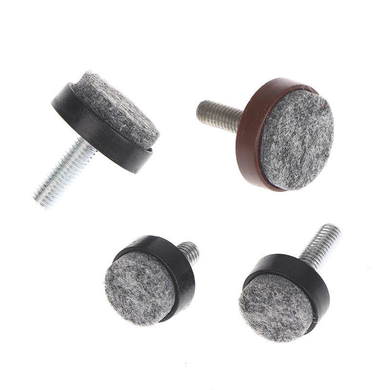 Adjustable Felt Furniture Leg Pads | M6 M8 Anti-Slip Screw Feet Furniture Leg Pads Richie's