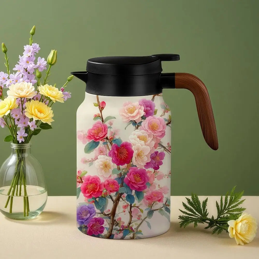 Vintage Floral Teapot with Infuser 1.5L Stainless Steel Thermos Insulated Teapot Richie's