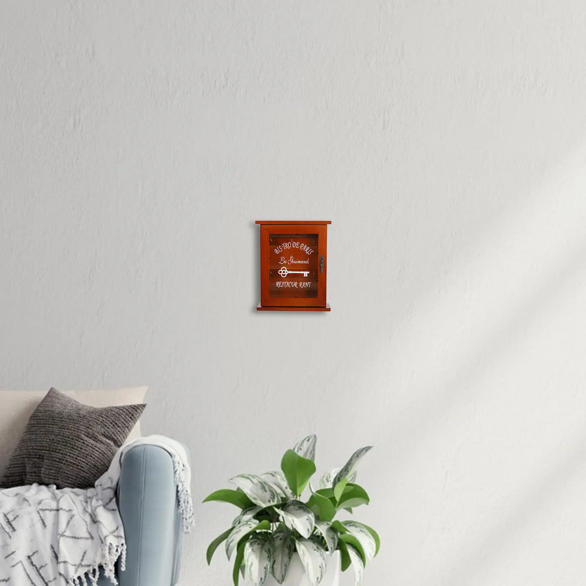 Wooden Wall-Mounted Key Box Vintage Retro Home Organizer Wall Key Organizer Richie's