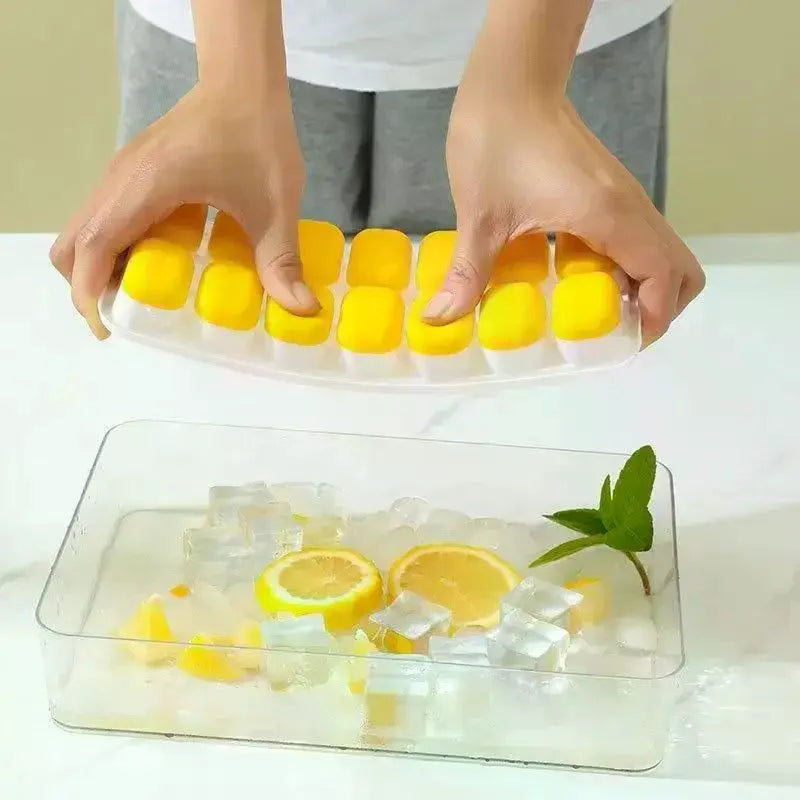14-Grid Silicone Ice Cube Tray with Lid – Easy Release Square Mold Silicone Ice Cube Tray Richie's