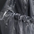 Two-Tone Gradient Organza Fabric 100x150cm Sheer Gauze Organza Craft Fabric Richie's Grey L