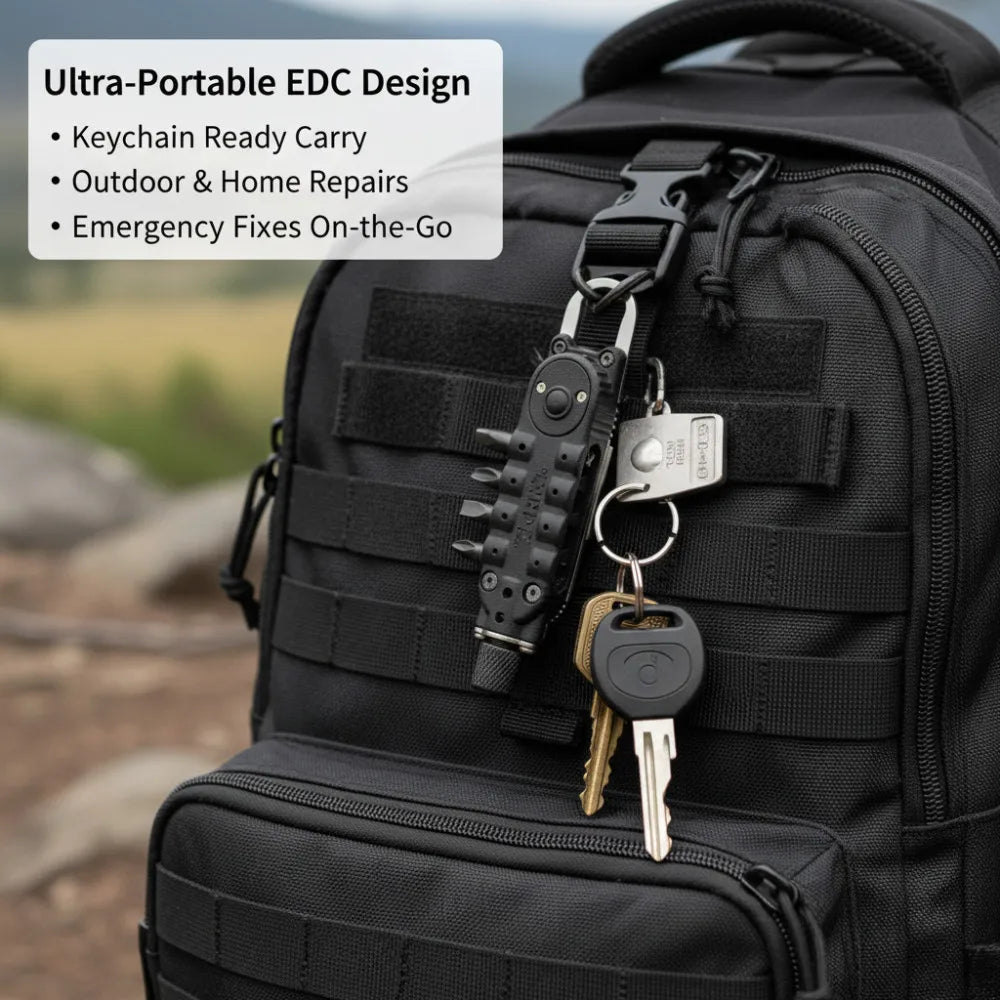 TOTNEND Mini EDC Keychain Screwdriver Multitool | Steel EDC Keychain Multitool Richie's