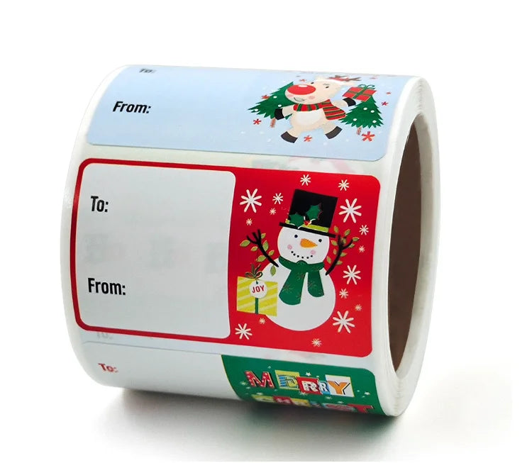 250/500 Christmas Glitter Stickers – Self-Adhesive Mixed Colors Christmas Craft Stickers Richie's