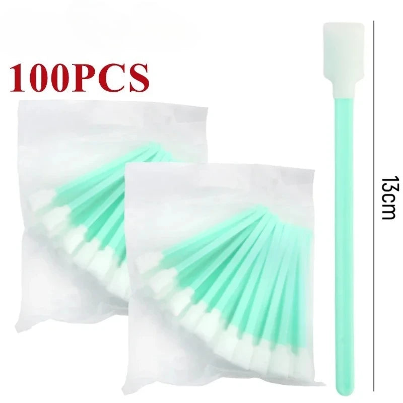 100PCS Foam Sponge Tip Swabs – Printer & Camera Lens Cleaner Equipment Cleaning Swabs Richie's