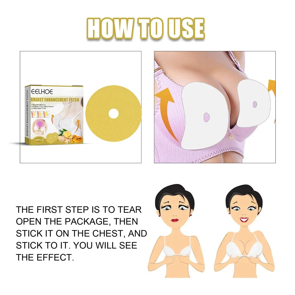 Eelhoe Ginger Papaya Breast Firming Patches 10/20/30 Pcs Breast Firming Patches Richie's