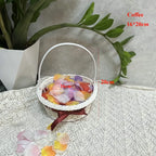 Handwoven Imitation Rattan Storage Basket with Handle – 8 Styles Woven Storage Basket Richie's Coffee