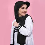 Women's Brim Bandana Turban Cap – Sun Visor Hijab Hat Women's Turban Cap Richie's Black