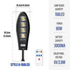 168 LED Solar Motion Sensor Outdoor Light – IP65 Waterproof Solar Outdoor Light Richie's 168Leds 6000K