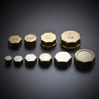 Brass BSP Threaded Pipe End Cap Plug – Hex Head Blind Stopper Pipe Fitting Plug Richie's