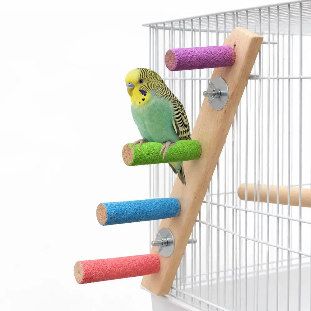 Wooden Bird Ladder Toy – 4/6/8 Rung Parrot Climbing Perch Bird Climbing Toy Richie's