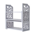 Scalable White Desktop Stationery Organizer & Bookshelf Desktop Organizer Richie's