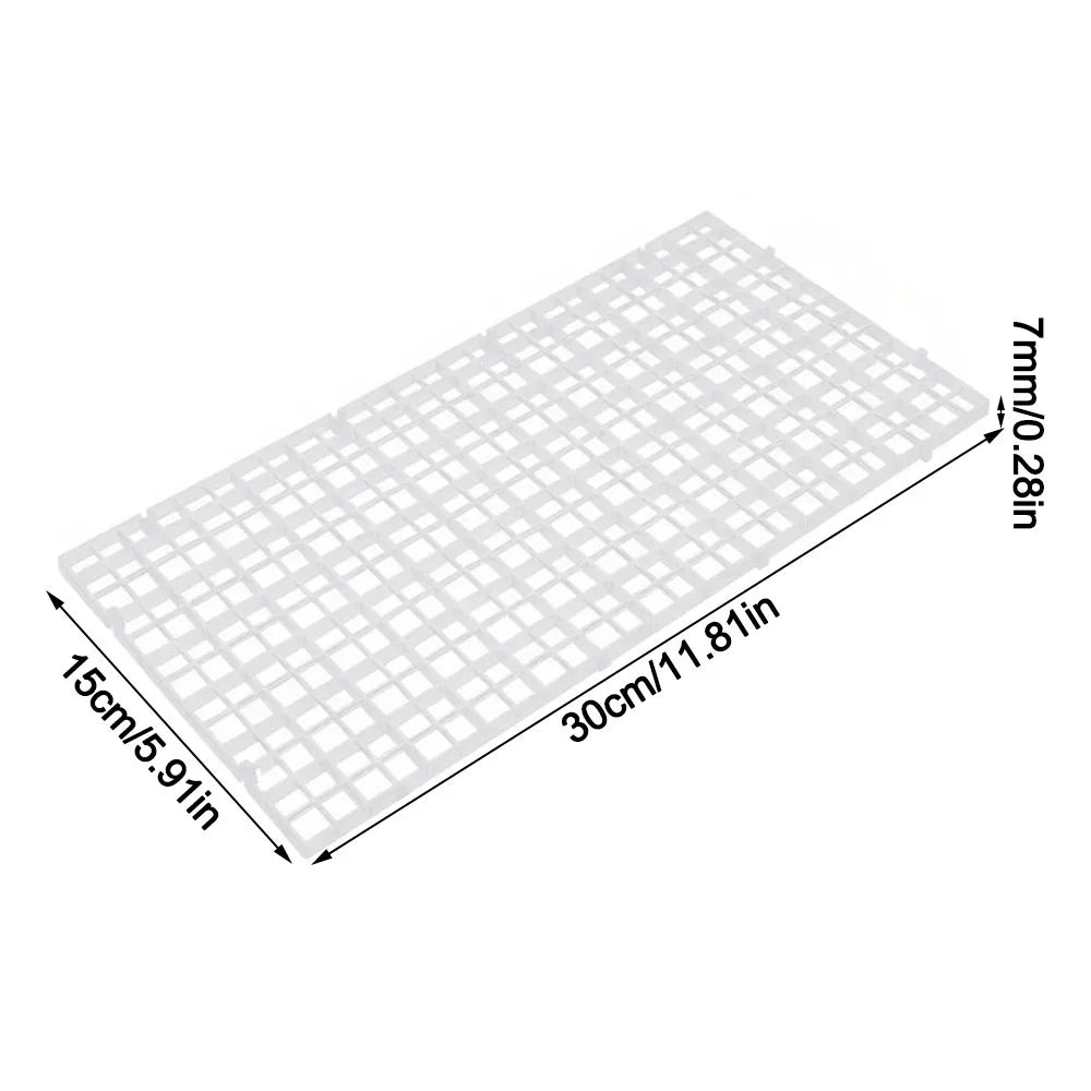 Fish Tank Isolation Plate – Spliceable Hollow Bottom Filter Aquarium Filter Plate Richie's Transparent-30-15cm