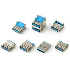 5-Pack USB 3.0 Female Sockets – 90° & 180° Type-A & Type-B USB Connector Socket Richie's