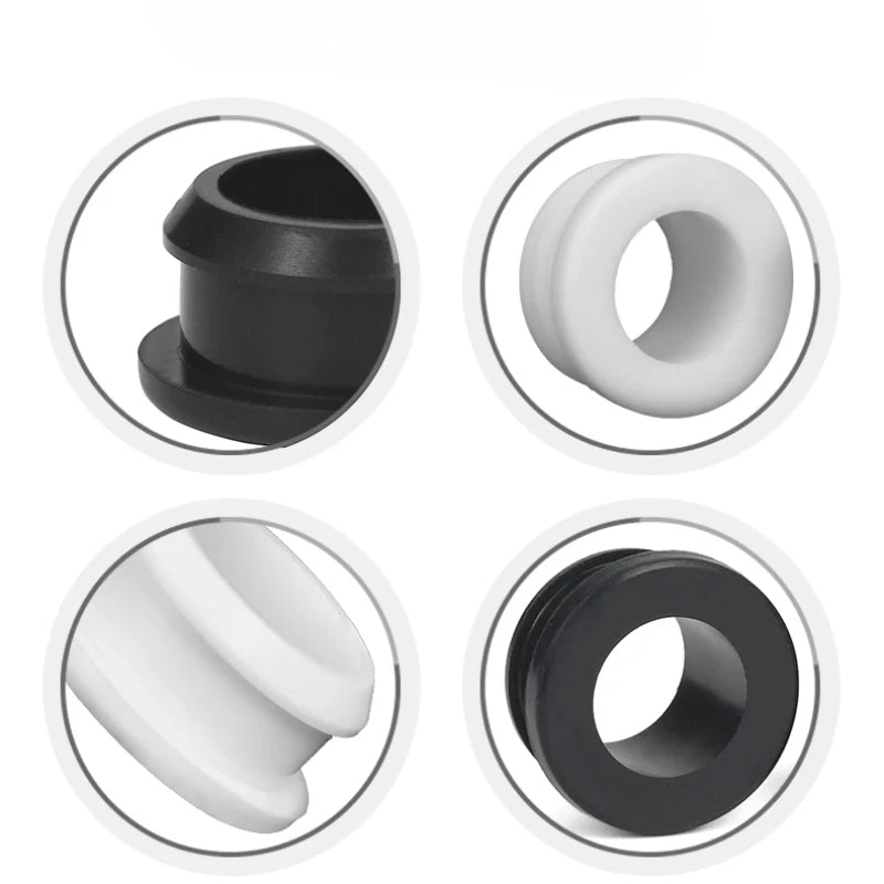 Silicone Snap-On Grommet Plugs 4.5–60.6mm | Wire Cable Bushings Silicone Grommet Plugs Richie's