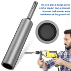 SDS Plus Ground Rod Driver 17mm Hardened Steel | 1–4 PCS Ground Rod Driver Richie's