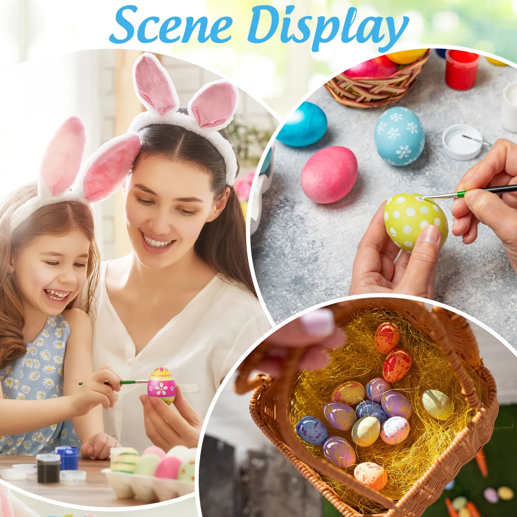50Pcs White Foam Eggs 4cm – Easter DIY Craft & Painting Decor Craft Foam Eggs Richie's
