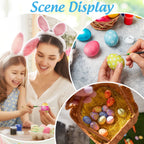 50Pcs White Foam Eggs 4cm – Easter DIY Craft & Painting Decor Craft Foam Eggs Richie's