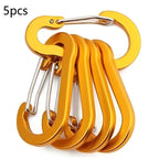 5-Pack Mini Aluminum Carabiner Clips – Scratch-Resistant Carabiner Clips Richie's A4