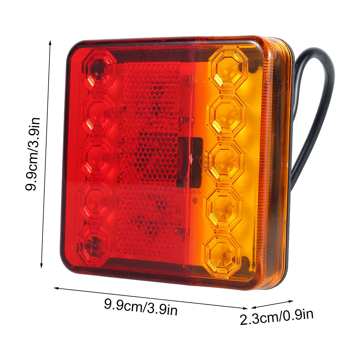 2Pcs Waterproof 10 LED Trailer Tail Lights 12V/24V Rear Pair Trailer Tail Lights Richie's