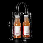 Clear PVC Jelly Handbag – Large Capacity Transparent Gift Bag PVC Jelly Handbag Richie's 17x8x23cm -
